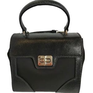 Prada Tessuto Lucerto Nylon/Reptile leather tote